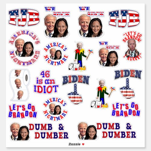 Anti Biden Harris Assortment of Sticker
