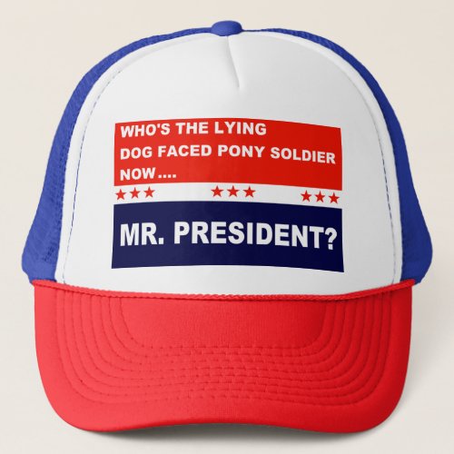 Anti biden pony soldier trucker hat