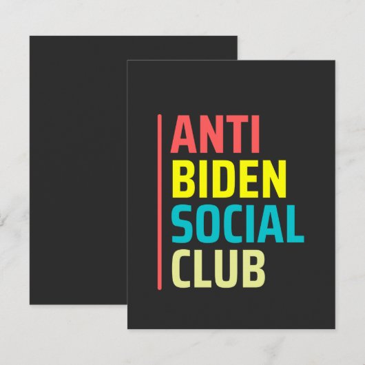 Anti Biden Social club (Front/Back)