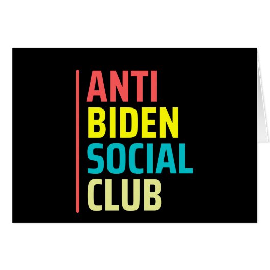 Anti Biden Social club Cards (Front Horizontal)