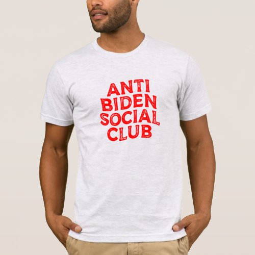 Anti Biden social club pro trump  T_Shirt