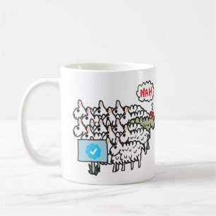 Anti Blue Check Mark Coffee Mug