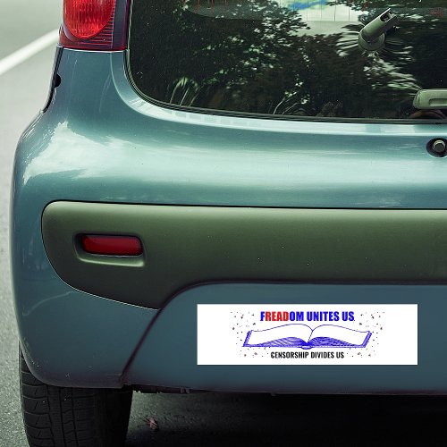 Anti Book Banning Bumper Sticker