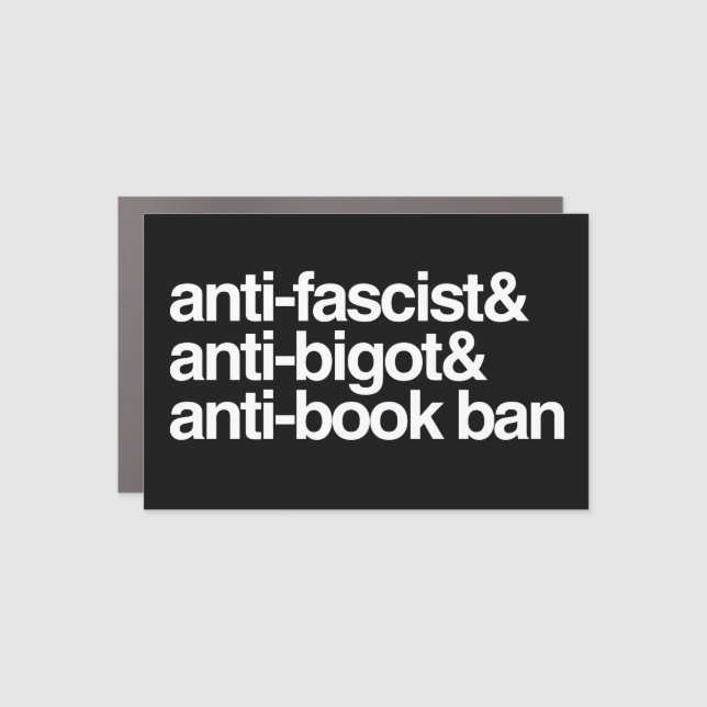 Anti-Book Bans Car Magnet (Front)