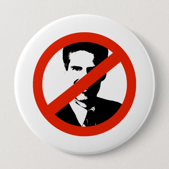 ANTI-BROWN, SCOTT PINBACK BUTTON (Front)