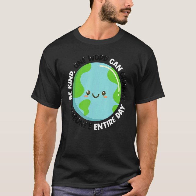 Anti Bully Orange Be Kind  Unity Day Anti Bullying T-Shirt (Front)