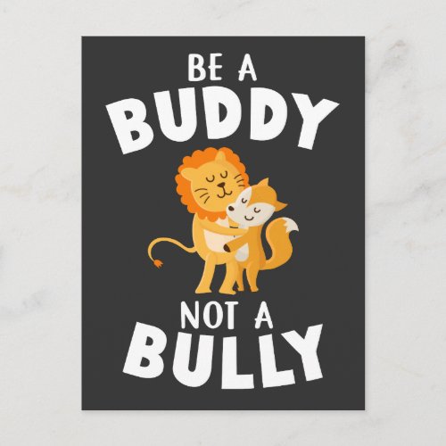 Anti Bullying Awareness Be Kind Buddy Postcard