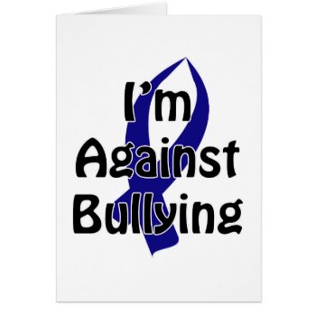 Anti-bullying Blue Ribbon by BlakCircleGirl at Zazzle