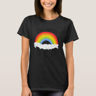 Anti Bullying Hippie Retro Teacher Rainbow Kindnes T-Shirt