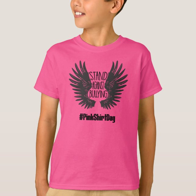 Anti Bullying Pink Shirt Day Stand Against Bullyin (Front)