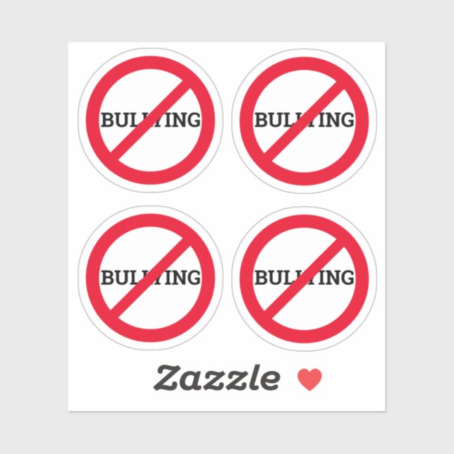 Anti Bullying small Sticker (Sheet)
