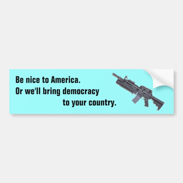 Anti-bush Bumper Sticker (Front)