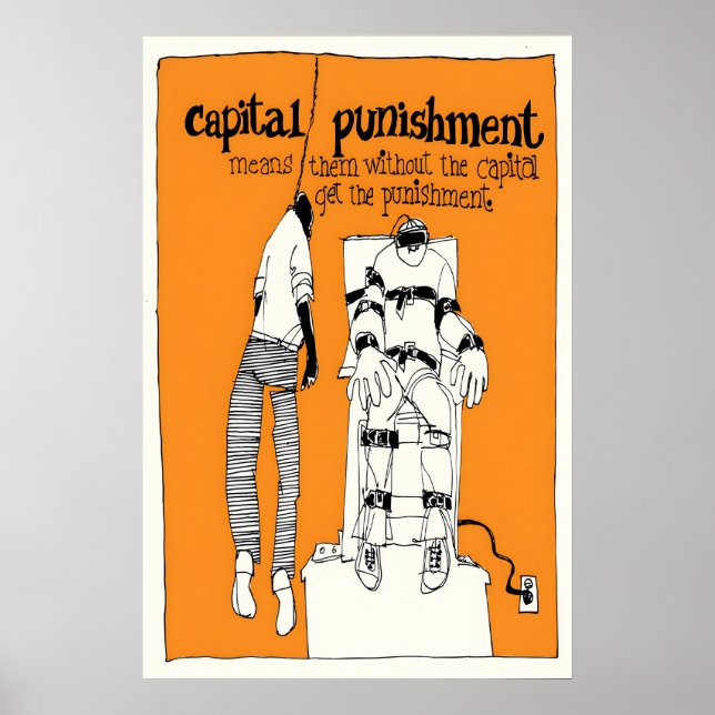 Anti Capital Punishment Poster Political Human (Front)