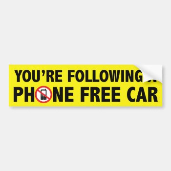 Anti Cell Phone Bumper Sticker by kathysprettythings at Zazzle