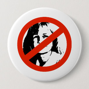 ANTI-CHENEY, LIZ PINBACK BUTTON