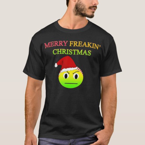 Anti_Christmas Merry Freakin Christmas Tee Shirt
