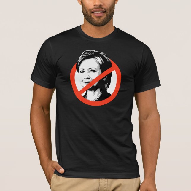 Anti-Clinton - Anti-Hillary Clinton T-Shirt (Front)