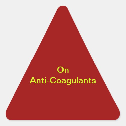 Anti_Coagulants Medical Chart Labels