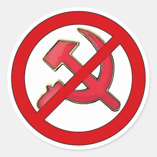 Anti_Collectivism Classic Round Sticker