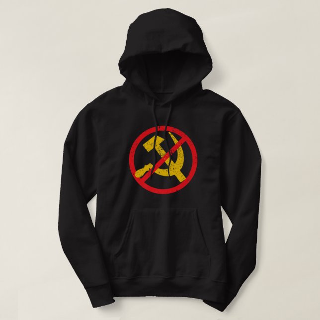 Anti Communism Be Nice, Don't Be Communist Republi Hoodie (Design Front)