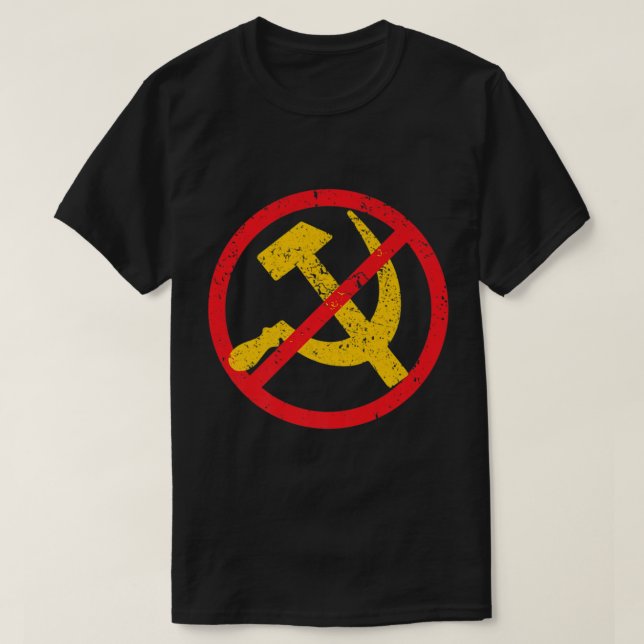 Anti Communism Be Nice, Don't Be Communist Republi T-Shirt (Design Front)