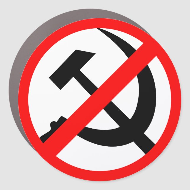 Anti-Communist Car Magnet (Front)