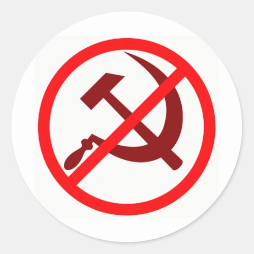 Anti_Communist Classic Round Sticker