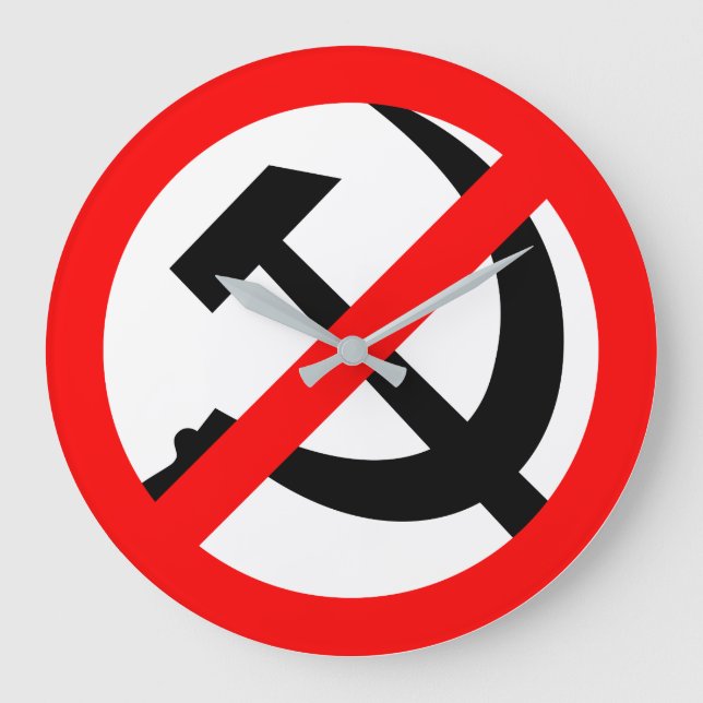 Anti-Communist Large Clock (Front)