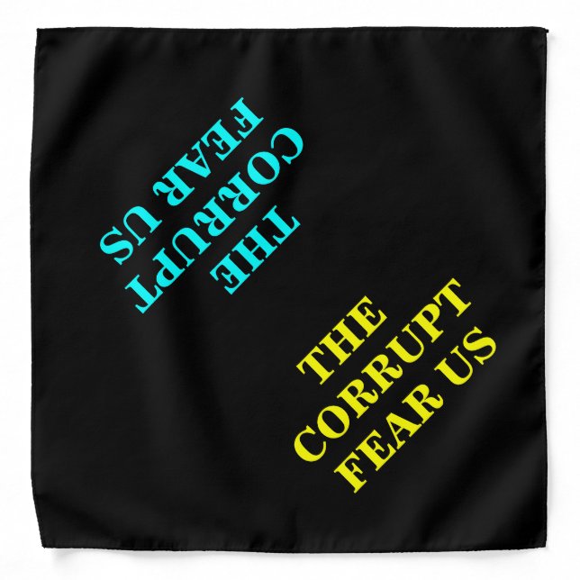 ANTI CORRUPTION MASK BANDANA (Front)