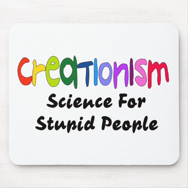 Anti-Creationism Mouse Pad (Front)