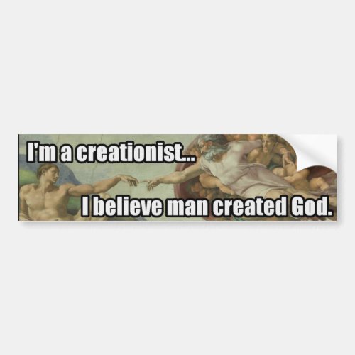 Anti Creationist Bumper Sticker