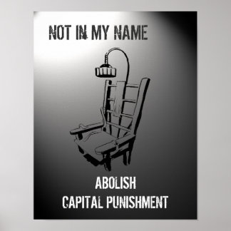 Anti Death Penalty Poster Print