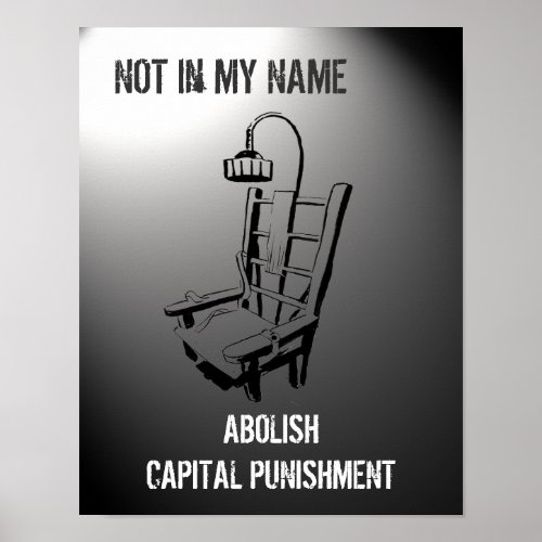 Anti Death Penalty Poster Print