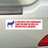 anti-democrat bumper sticker (On Car)