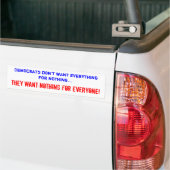 Anti Democrat Bumper Sticker (On Truck)
