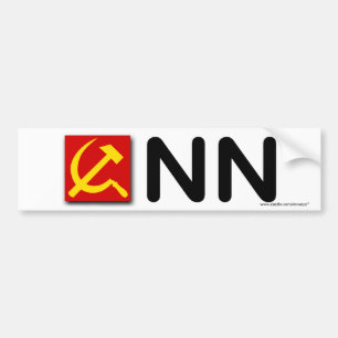 Anti Democrat “Communist News Network” Bumper Sticker