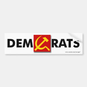 Anti Democrat “DemRats” bumper sticker