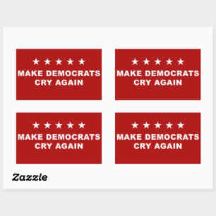 Anti-Democrat Funny Conservative – Make Democrats Rectangular Sticker