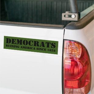 Anti-Democrat political bumper stickers 
