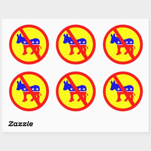 Anti_Democrat popular Classic Round Sticker