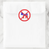 Anti-Democrat popular political Classic Round Sticker (Bag)