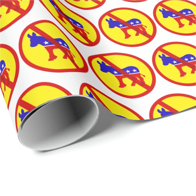 Anti-Democrat popular Wrapping Paper (Roll Corner)