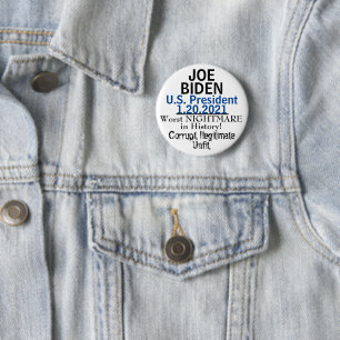 Anti Democrat President Biden EDIT Name Button
