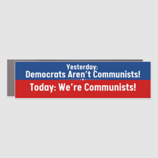 Anti-Democrat Repubublican Bumper Sticker Car Magnet