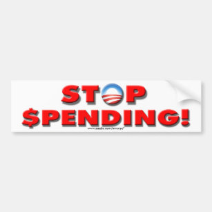 Anti Democrat “Stop Spending!” bumper sticker