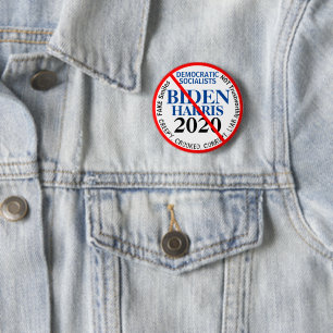 Anti Democratic Biden Harris Edit YEAR Button