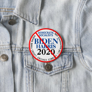 Anti Democratic Biden Harris Edit YEAR Button