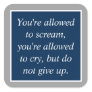 Anti Depression Suicide Prevention Motivational Square Sticker