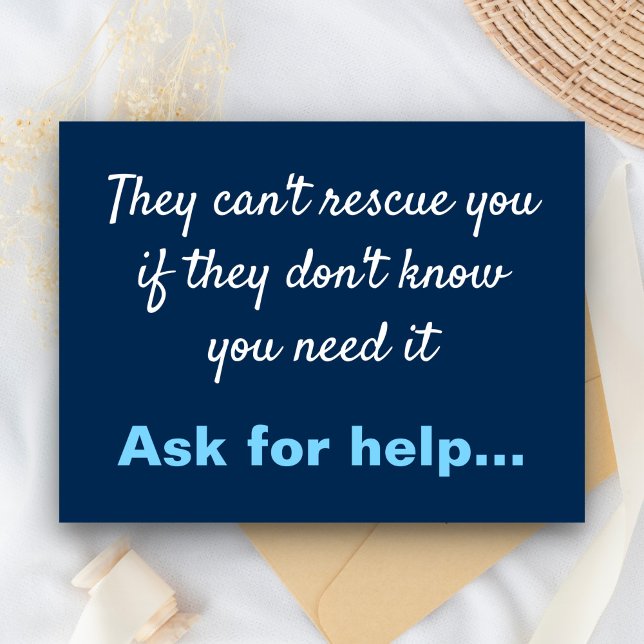 Anti Depression Suicide Prevention Postcard (Creator Uploaded)