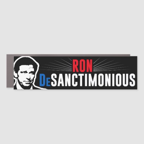 Anti_DeSantis Trump Nickname Ron DeSanctimonious Car Magnet